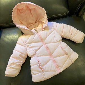 Mayoral pink puffer sz. 9 months